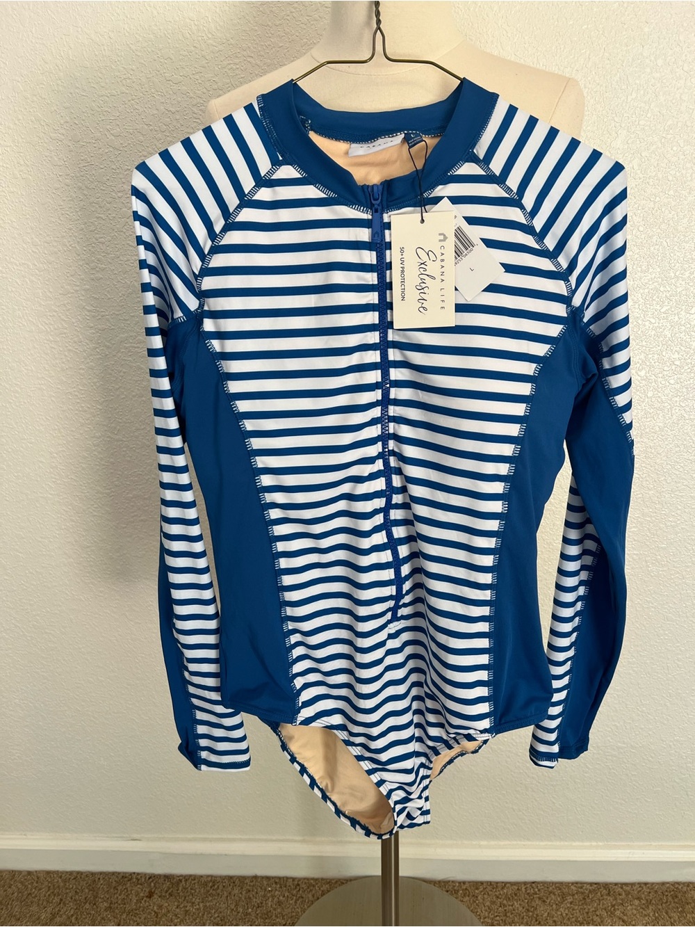 NWT Cabana Life Women's One Piece Bathing Suit Sz L